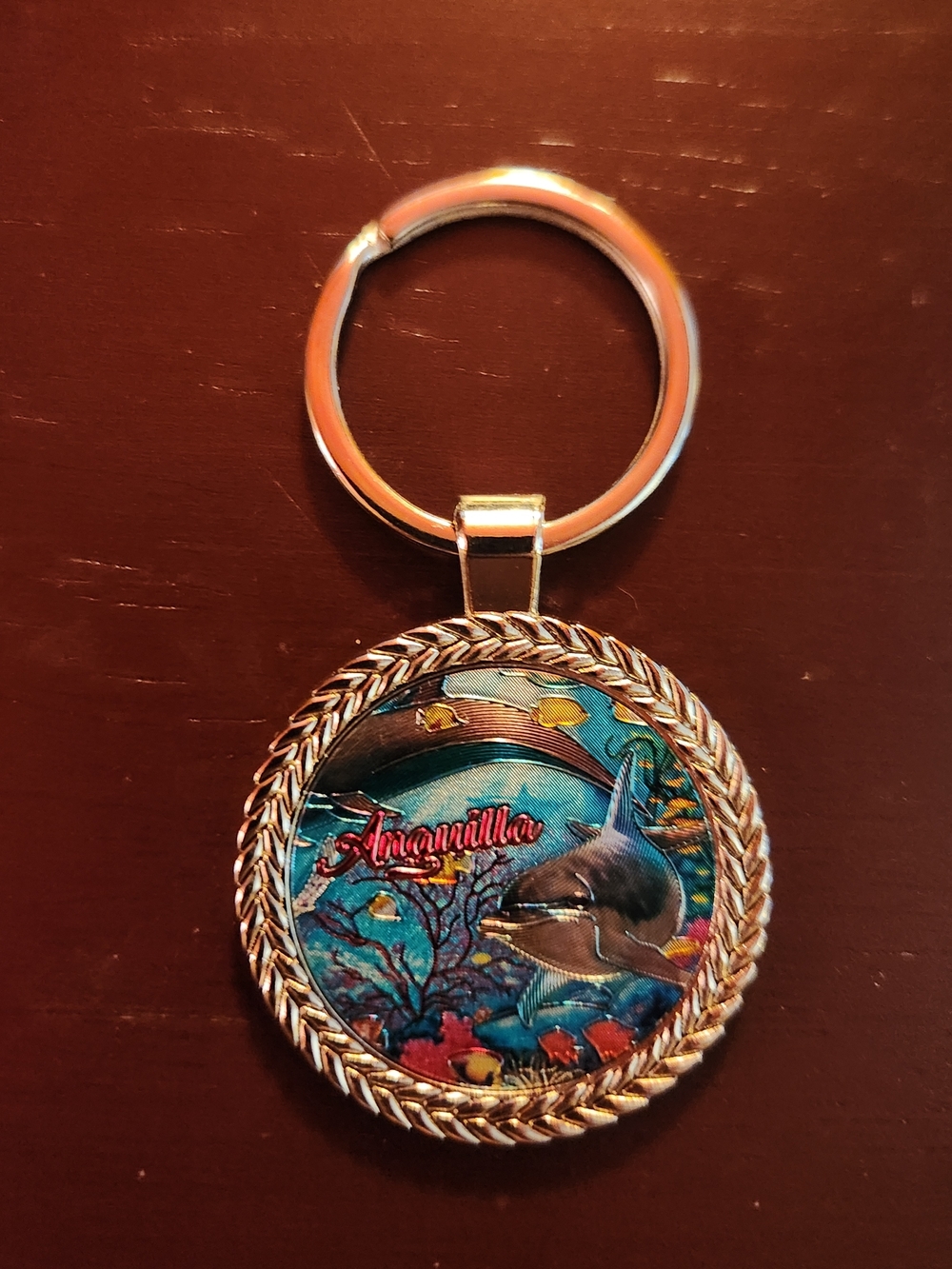 Anguilla Dolphin Souvenir Keychain